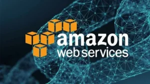 Amazon Web Services (AWS) logo, representing a leading cloud platform providing scalable, reliable, and secure cloud computing services for businesses worldwide.