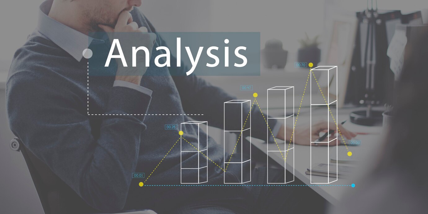 "Image showcasing a detailed competitive analysis report with graphs, charts, and data tables, highlighting strategic insights and market trends."