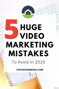 "An infographic showing five common video marketing mistakes including ignoring your audience, unclear messages, poor quality, missing call-to-actions, and lack of optimization."